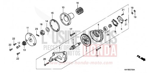 POMPE A HUILE NX125K de 1989